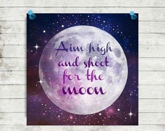 Aim for the moon | Etsy