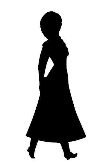 Anna Frozen Clipart Digital Silhouette SVG Instant by DixiePeaches Frozen Silhouette, Disney ...