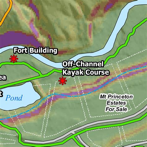 Mount Princeton Hot Springs Resort Recreation Trails Map by Mount ...