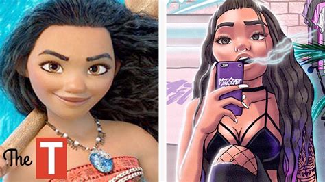 10 Disney Princesses Reimagined As Modern Day BAD GIRLS - YouTube