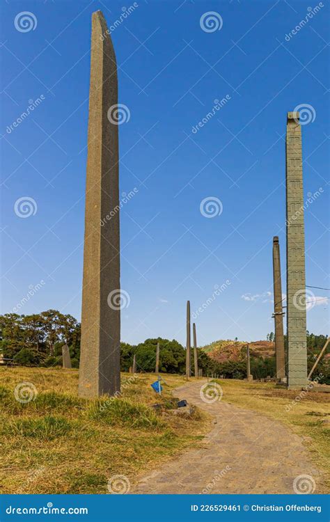 Ancient Obelisks in Aksum, Ethiopia. UNESCO World Heritage Site ...