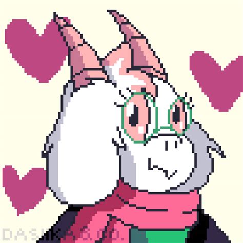 Ralsei pixel art by Dashkaco on DeviantArt