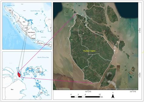 Map of the study area in Kundur Island, Karimun Regency, Riau Islands ...