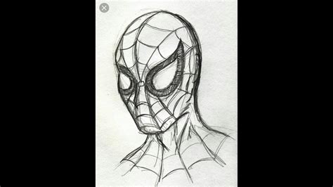 Sketch Easy Spider Man Drawing - Ritratto originale a matita di spidermandal film avengers | etsy.