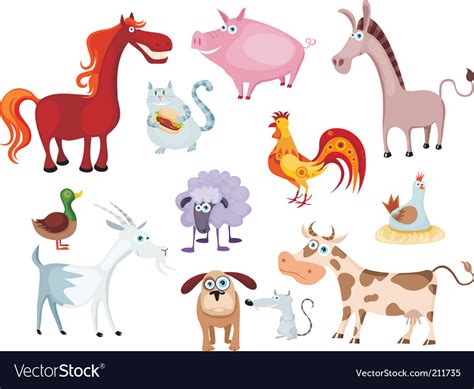 Farm animal Royalty Free Vector Image - VectorStock