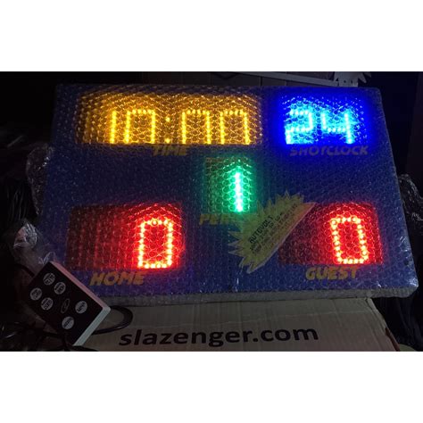 14" x 22" Electronic LED Basketball Scoreboard Score Board Timer Scorer ...