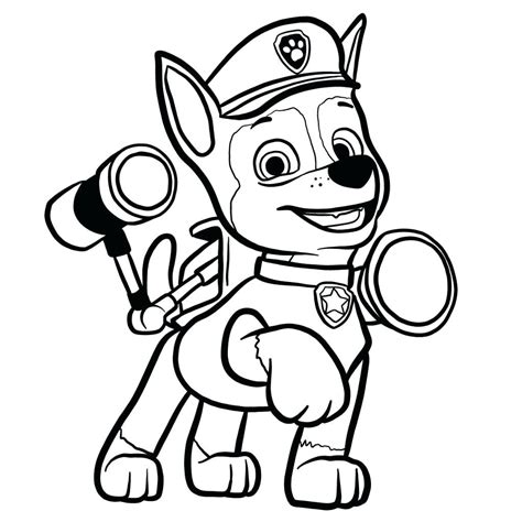 Paw Patrol Chase Coloring Page New Free Coloring Pages Paw Patrol Chase ...