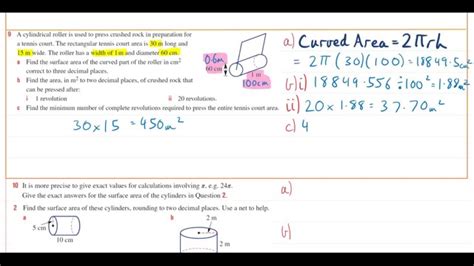 9 - Measurement and Geometry - TSA of a Cylinder - ClickView