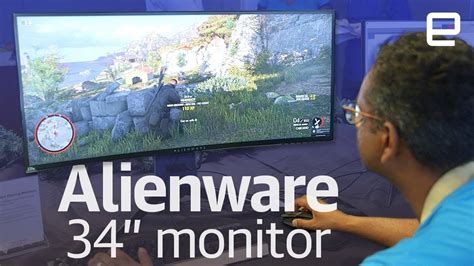 New Alienware curved 34 inch monitor at IFA 2017 - YouTube