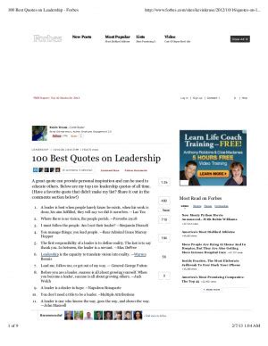 Leadership Quotes Forbes. QuotesGram