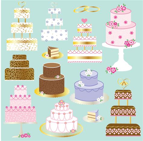 wedding cakes clipart graphics 335260 Vector Art at Vecteezy