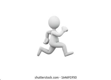 3d People Running Stock Illustration 164691950 | Shutterstock