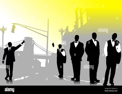 Business people silhouettes vector illustration Stock Vector Image ...