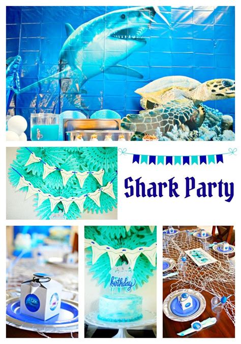 Shark Birthday Party Ideas : Karas Party Ideas Baby Shark Birthday ...