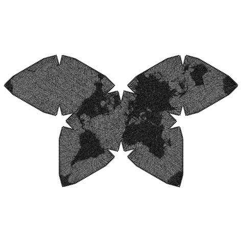 World Map, Waterman-Butterfly Projection - TomographicS.art