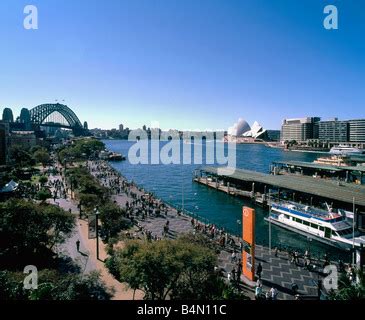 Boat, Sydney harbour, Ferry Wharves, Australia Stock Photo - Alamy