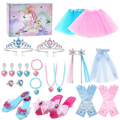 Sytle-Carry Princess Toys Princess Dress up Set Toddler Girl Toys Beauty Gift Toys for Age 3 4 5 ...