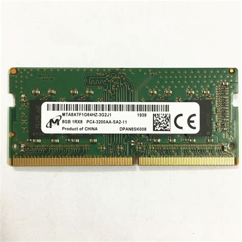 Micron DDR4 8GB 3200MHz RAM 8GB 1RX16 PC4-3200AA-SC0-11 ddr4 3200 8gb Laptop memory ...