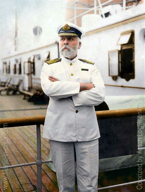 raurrie: “ Captain E.J. Smith. Captain of the RMS Titanic. Colorized by Anton Logvinenko ...