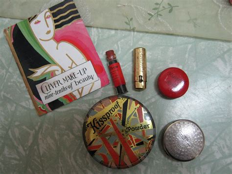 1920s mail order cosmetics pack, powder, rouge and lipstick | Vintage makeup ads, Vintage makeup ...