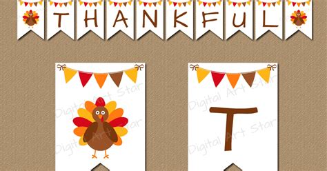 Digital Art Star: Printable Party Decor: Thanksgiving Banner Printables ...