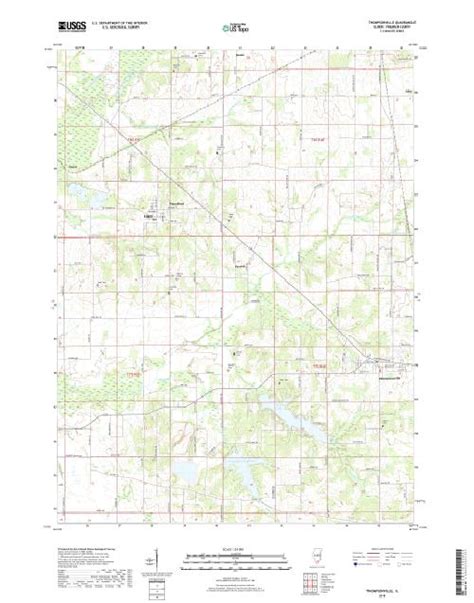 MyTopo Thompsonville, Illinois USGS Quad Topo Map