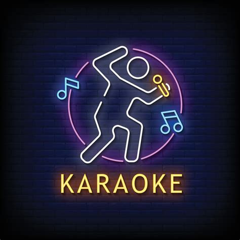 Karaoke Neon Signs Style Text Vector 3794545 Vector Art at Vecteezy