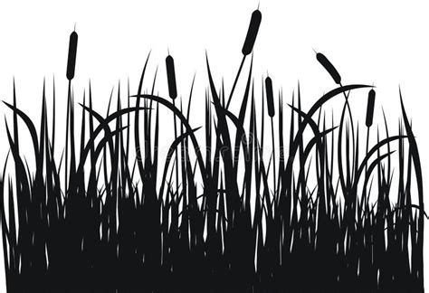 Grass vector silhouette stock vector. Illustration of nature - 9525070