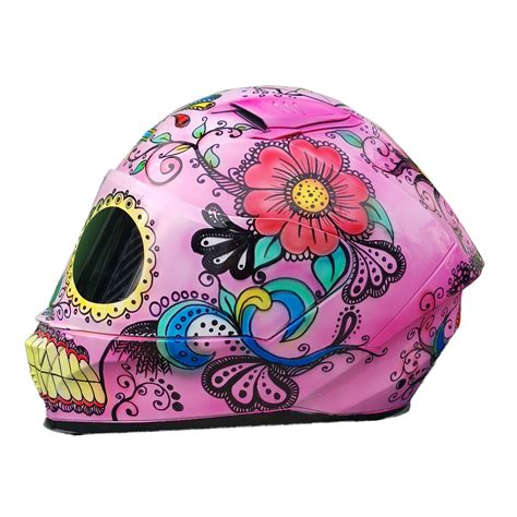 Full-face Sugar Skull Helmet Women's Skull Helmet Sugar | Etsy