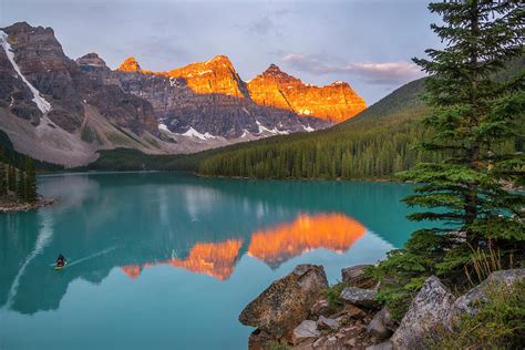 Moraine Lake Sunrise Photograph by Bill Cubitt - Fine Art America