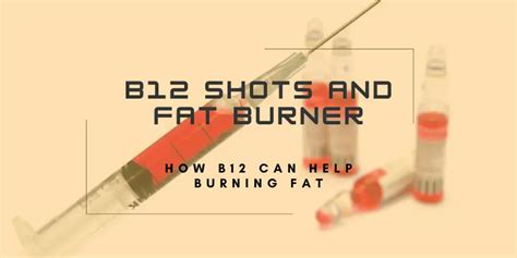 A Simple Guide to B12 Shots, Fat Burners, and More! - E-BP