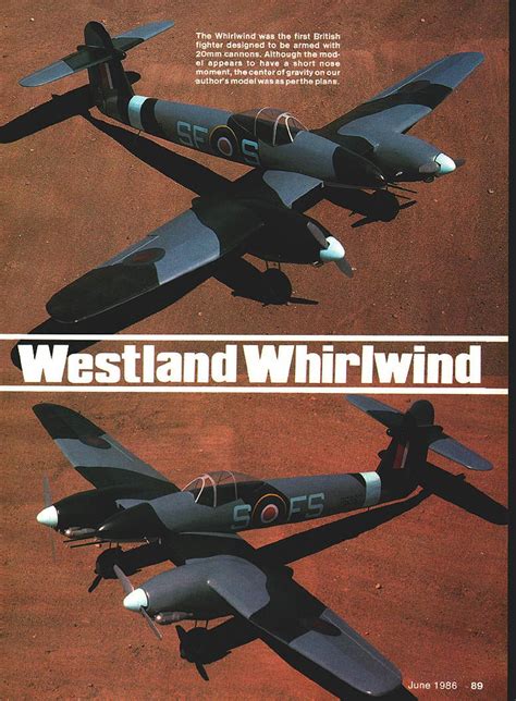 Westland Whirlwind | Model Aviation Library