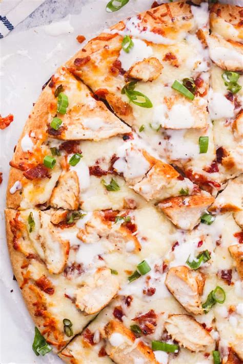 Chicken Bacon Ranch Pizza - Easy Chicken Recipes