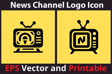 News Channel Logo Icon Illustration Graphic by Kanay Lal · Creative Fabrica