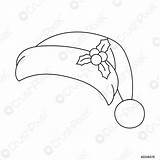 Santa Hats Coloring Pages sketch template