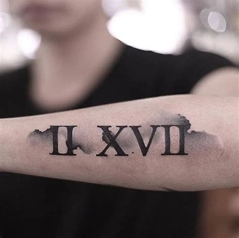 Roman Numerals Tattoo