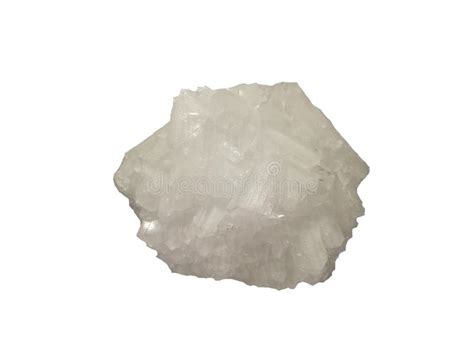 Rock Salt or Halite Isolated on White Background. Stock Image - Image of sand, natural: 180243997