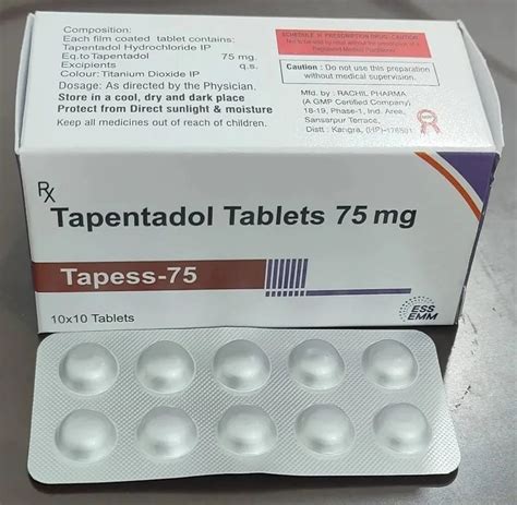 Tapentadol Tablets, Strength: 75 mg at best price in Mumbai | ID ...