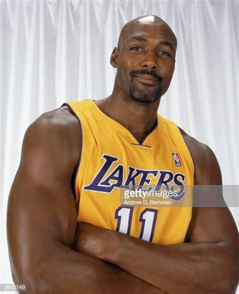 Karl Malone of the Los Angeles Lakers poses for a portrait during the... | Karl malone, Los ...