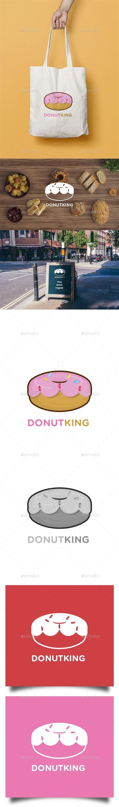 Donut King Logo | Donut king, Food logo design, King logo