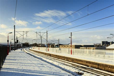 Winter Railway Scene stock photo. Image of cumbria, railroad - 29140892