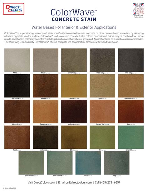 Water-Based Concrete Stain - ColorWave™ by Direct Colors