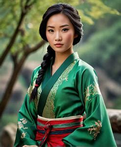 Mulan Green Dress Free Face Swap ID:2228952
