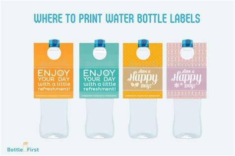 Where To Print Water Bottle Labels? 5 Best Places!