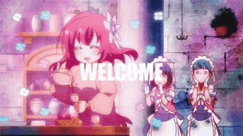 Coffee Anime GIF - Coffee Anime Welcome - Descubre y comparte GIF