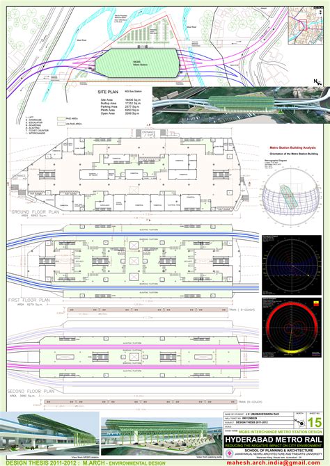 Hyderabad Metro Rail - Metro station design - Design Thesis - M.Arch ...