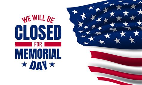 Memorial Day 2024 Closed Sign Printable - Merna Stevena