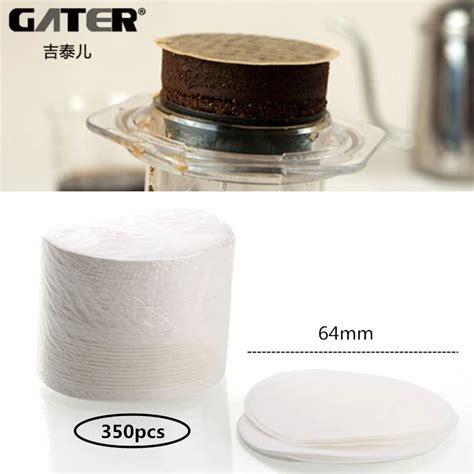 350pcs Coffee Filter Paper Round Diameter 64mm For Aeropress Coffee ...