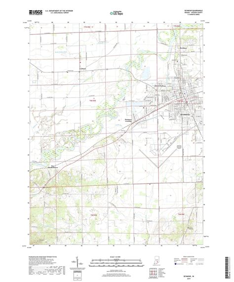 Seymour Indiana US Topo Map – MyTopo Map Store