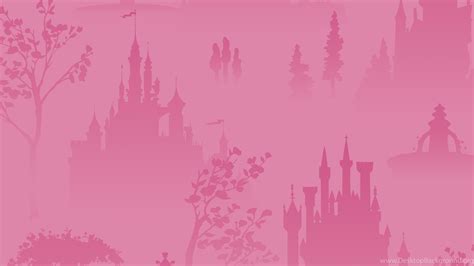 Disney Princess Pink Tonal Scenic Wallpapers InteriorDecorating Desktop ...